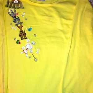 3X canary yellow Quacker factory T-shirt